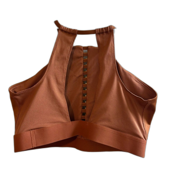 Nike Burnt Orange High-Neck Sports Bra - Picture 5 of 7